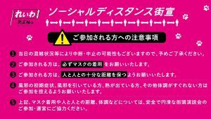 ソーシャルディスタンス街宣 注意事項